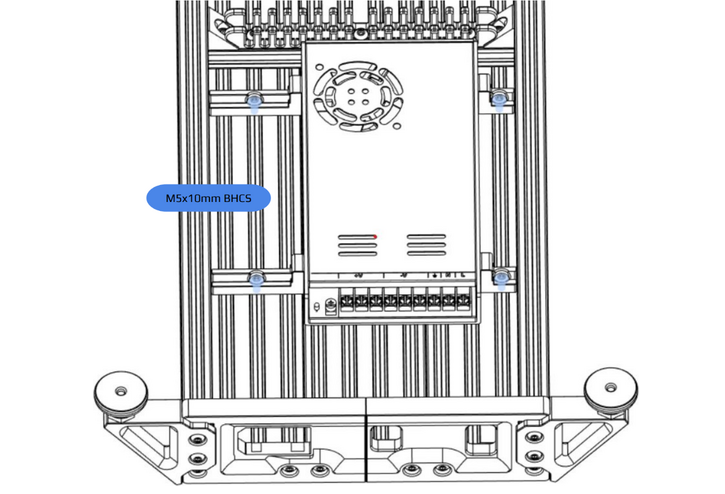 Install PSU into electronics area