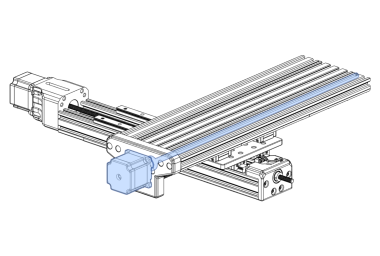 insert the lead-screw through the X-Axis motor mount