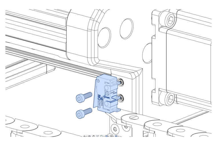 optionally, install the x-axis endstop now