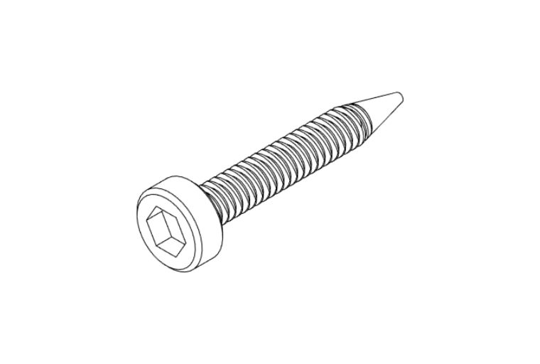 Self Tapping screw wireframe