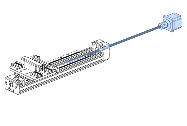 insert the lead screw and motor into the Y-Axis